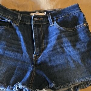 Euc Levis Blue Denim Shorts
